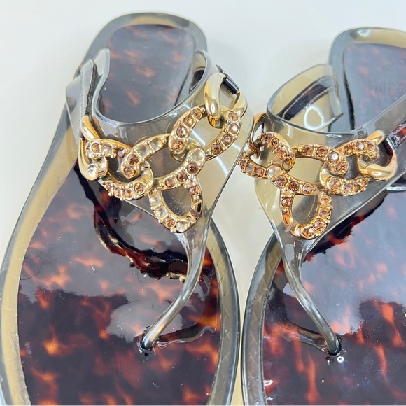 Stuart Weir man Palma Crystal Chain Detail Jelly Sandals Women’s Sz 10 - Picture 5 of 12